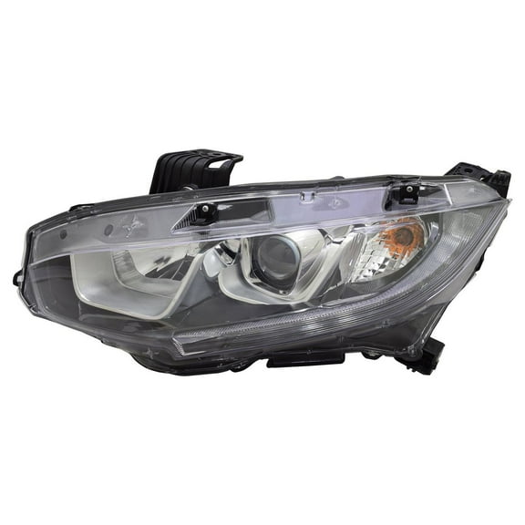 TYC 20-9778-00-9 Left Headlight Assembly Fits select: 2017 HONDA CIVIC EX, 2016 HONDA CIVIC LX