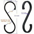 thumbnail image 2 of Ganchos multifuncionales para uso en interiores y exteriores, diseño que ahorra espacio, ganchos en forma de S para colgar, ganchos de metal antideslizantes para armario, jardín, jeans, plantas,, 2 of 5