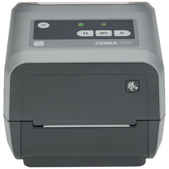 Zebra ZD421T 300 DPI Thermal Transfer USB Barcode Label Printer – High-Resolution Desktop Label Printer, P/N; ZD4A043-301E00EZ