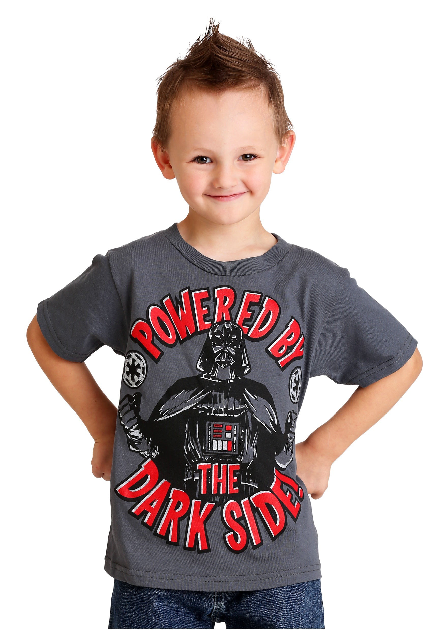 NWT Star Wars Boys 4 5-6 7 Short Sleeve Tee Shirt DARTH VADER Dark Side #120915 