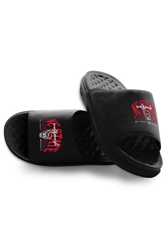 Unisex ISlide NC State Wolfpack Varsity Stack Motive Slide Sandals