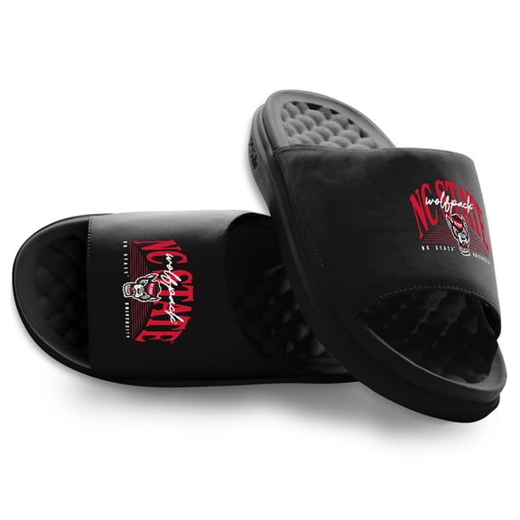 Unisex ISlide NC State Wolfpack Varsity Stack Motive Slide Sandals