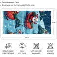thumbnail image 2 of Christmas Sled Breathable Chiffon Yarn Silk Head Scarf 180*73 - Lightweight Translucent Wrap, 2 of 6