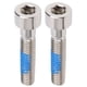thumbnail image 1 of 2 uds M6x30mm pernos de vástago de manillar de bicicleta tornillos de tapa de auricular de bicicleta de carretera de montaña tornillos plateados, 1 of 8
