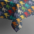 thumbnail image 5 of Multicolor Bigfoot Pattern Square Tablecloth,Waterproof Square Table Cover,Wipeable Spillproof Washable Table Cover for Home Kitchen Party Decor 42"X42"(107x107cm), 5 of 6