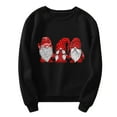 thumbnail image 4 of Femmes de Noël Pull Mi Longueur Veste Col Rond Hiver Cardigan Manches Longues Fermeture Blouse Hoodie Soft Outwear Graphique Imprimé Mode Sweatshirt, 4 of 5