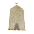 thumbnail image 3 of GUOOL Islamic Muslim Prayer Rug Soft Home Embossing Portable Decoration Ramadan Gifts Khaki, 3 of 9