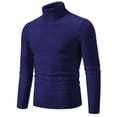 thumbnail image 2 of LOVZFMLL Sweaters for Men, Turtleneck Ribbed Pullover, Fashion Casual Solid Color Basic Everyday Layering Shirt, Fall Clothes, Warm Winter Tops, 2 of 4