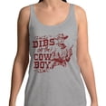 thumbnail image 2 of Dibs On The Cowboy Tank Top Unisex 2X-Large Grey, 2 of 5