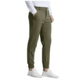 thumbnail image 5 of XDZJLR Mens Pants Solid Color Business Fashion with Pocket Long Straight Casual Pants for Men Green XL, 5 of 7
