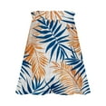 thumbnail image 6 of Ousvtion Clearance Deals Womens Boho Mini Skirt Palm Print Skorts Flowy Tiered Skirts High Waist Drawstring Summer Beach Vacation Dress for Ladies,B03-Blue,XXL, 6 of 6
