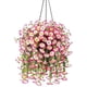thumbnail image 5 of 2-Pack Artificial Morning Glory Flowers for Spring Outdoor Wall Hanging Decoration, Wall Wisteria Hanging Basket Plants, 5 of 5