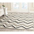 thumbnail image 2 of Safavieh Cambridge 2'6" X 12' Hand Tufted Wool Rug in Ivory and Black, 2 of 3