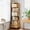 Brown, variant on Yardi Yarda 6 Tier Rotating Bookshelf, 360° Display Round Spinning Bookshelf with Wheels and Drawer, Space-Saving Rotating Bookshelf Tower for Indoor, Brown