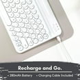 thumbnail image 2 of Macally Compact Portable Bluetooth Keyboard with Stand, 78-Key Wireless Keyboard for iPhone, iPad, Android, Tablet, 2 of 8