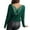 Green, variant on yunLCZ Women's Button Down Shirts Women's Spring Solid Color Splicing Butterfly Lace Sexy Hollow Back Ribbed Long Sleeve T Shirt Spring Summer Outfits 2604