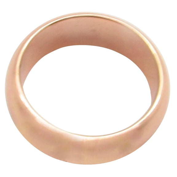 Solid Copper Ring CTR796 - 7 mm wide - Thick and rigid.