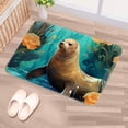 thumbnail image 5 of Sea Lion Polyester, Non-Slip, Machine Washable Outdoor Carpet Floor Rug for Door - 3x5 Feet, 5 of 6