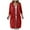 Red, variant on Tunic Sweatshirts for Women Women's Long Zip Up Hoodies - Long Sleeve Tunic Sweatshirts, Oversized Casual Fleece 2025 Fall Jacket Coat with Pocket Red Size,XXL