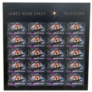 James Webb Space Telescope USPS Forever Postage Stamp 1 Sheet of 20 US First Class Postal Space Stars NASA Science Birthday Anniversary Wedding Celebrate (20 Stamps)