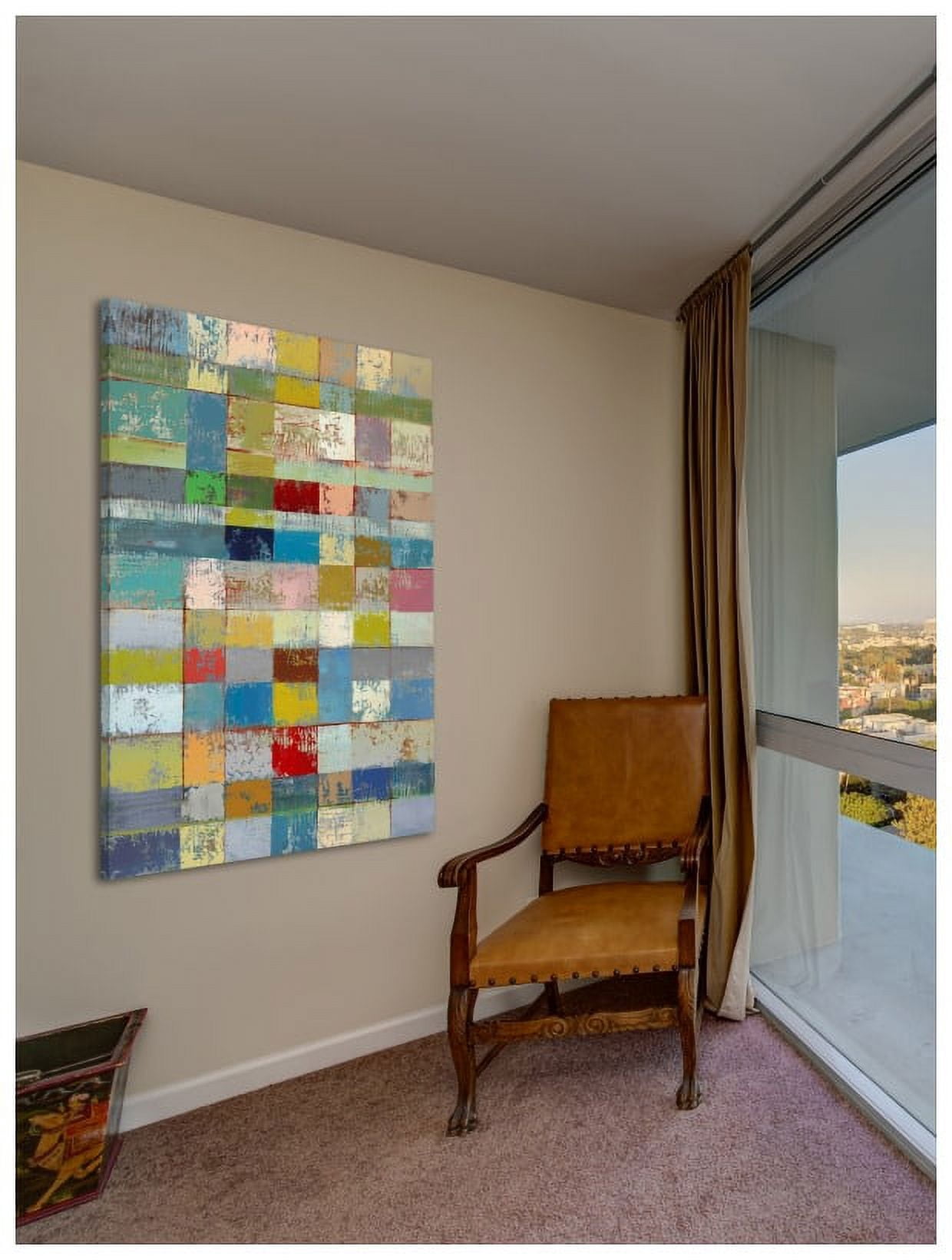 "Color Pattern I" Painting Print on Wrapped Canvas