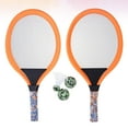 thumbnail image 1 of SEWACC 2Sets Orange Plastic Tennis Rackets Set Lightweight Durable Outdoor Rackets for Playing and Practice, 1 of 1