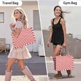 thumbnail image 3 of Large Capacity Tote Bag,Red and White Checkered Pattern Handbag Fashion Luxury Tote Bag,15.7"x13"x 5.1" Inches,Laptop Compatible, 3 of 3
