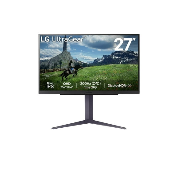 LG UltraGear 27", 2560 x 1440, Black, 27GS85Q-B