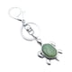 thumbnail image 3 of Llavero de tortuga de cuarzo de cristal, colgante para coche, bolso de metal Aventurina verde, 3 of 4