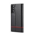 thumbnail image 2 of SaniMore Case for Samsung Galaxy S24 2024, Carbon Fiber Skin PU Leather Flip Filio Case Kickstand Card Slots Cash Pocket Full Body Protetcion Shockproof Anti-drop Case for Galaxy S24,Horizontal Line, 2 of 11