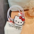 Sanrios Cable Protector for Iphone / Ipad 20W Charger Case Cute Hello Kitty Kuromi Cable