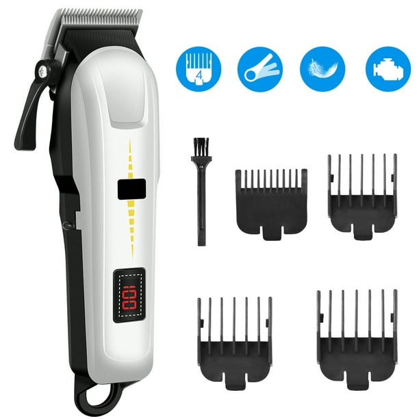 Hair Clipper for Men Electric Hair Trimmer Low Noise Rechargeable Hair  Cutting Machine with 4 Limit Combs 