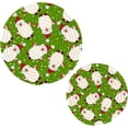 thumbnail image 7 of SKYSONIC Cute Santa Claus Xmas Pot Holders Trivets, 2 Pcs Heat Resistant Trivets,Christmas Red Gnomes Cotton Thread Weave Mats for Hot Pads Pans Pot Bowl Teapot for Kitchen Decor, 7 of 7