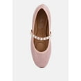 thumbnail image 4 of Sassie Pearl Embellished Ballerina Flats, 4 of 11