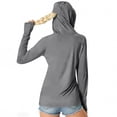 thumbnail image 5 of Zip Up Jackets Womens Athletic Lightweight 2026 Workout Hoodies Spring Shirt Fitted Gym Clothes with Pocket Gray S, 5 of 6