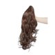 thumbnail image 3 of Clip de extensión de cola de caballo rizado largo de 18 "en cola de caballo para mujeres marrón, 3 of 4