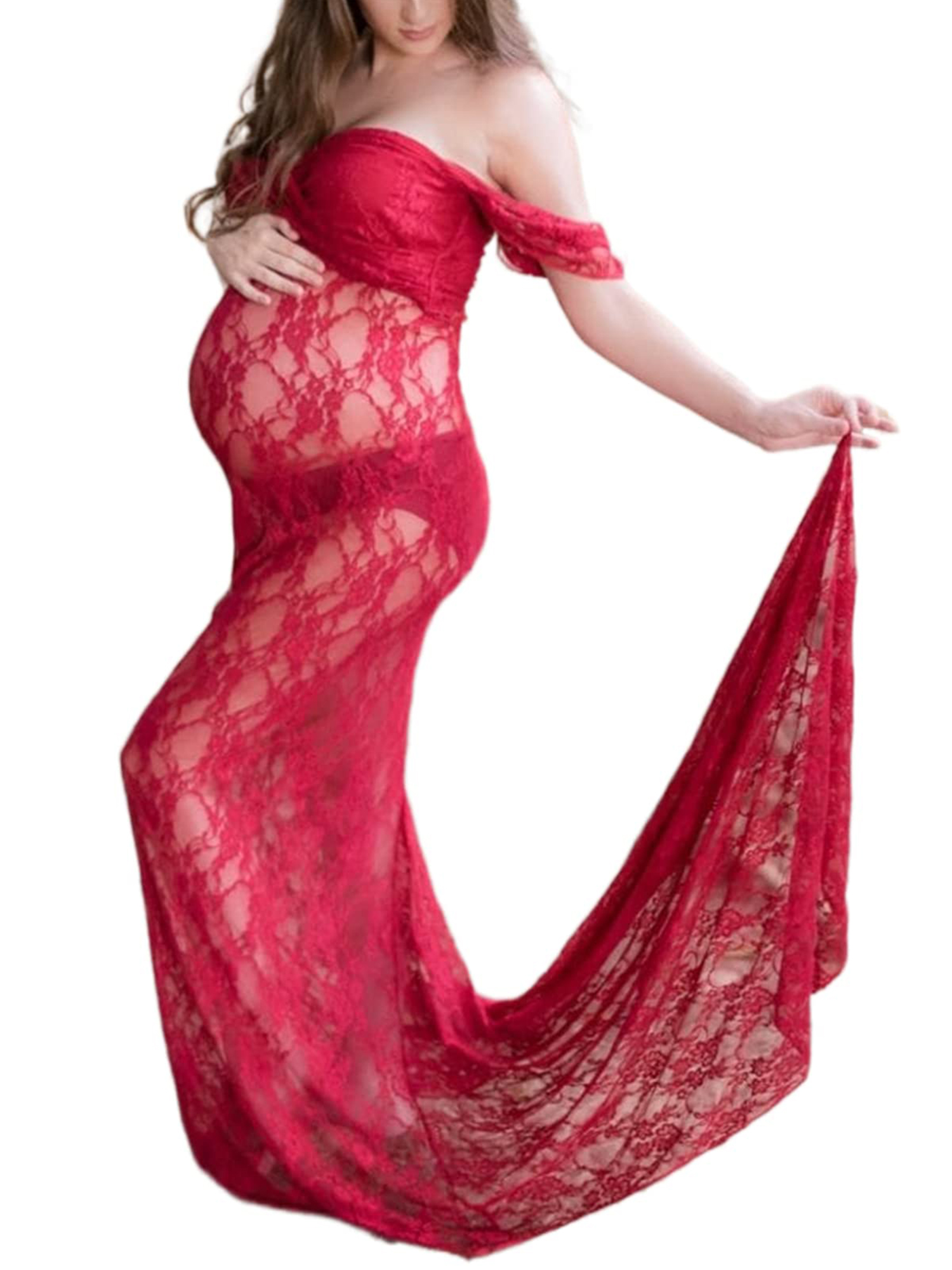 Tregren Woman Maternity Dress Elegant 