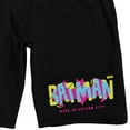 thumbnail image 2 of Batman Gotham City Men's Black Graphic Sleep Shorts-Medium, 2 of 5