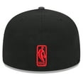 thumbnail image 4 of Men's New Era Black Chicago Bulls  Rally Drive Checkerboard 59FIFTY Crown Fitted Hat, 4 of 5
