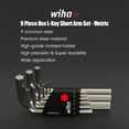 thumbnail image 4 of Amdohai wiha Hex Key Wrench Set 9pcs Hex L-Key Short Arm Set - Metric Allen Wrench Allen Key Hex Wrench, 4 of 9