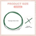 thumbnail image 2 of 10 Pack 24" Waxed Necklace Cord, Bracelet Cord with Lobster Clasp 1.5mm Bulk Necklace String Rope for Pendants, Bracelets, Jewelry Making Supplies, DIY Beading Supplies[Green], 2 of 7