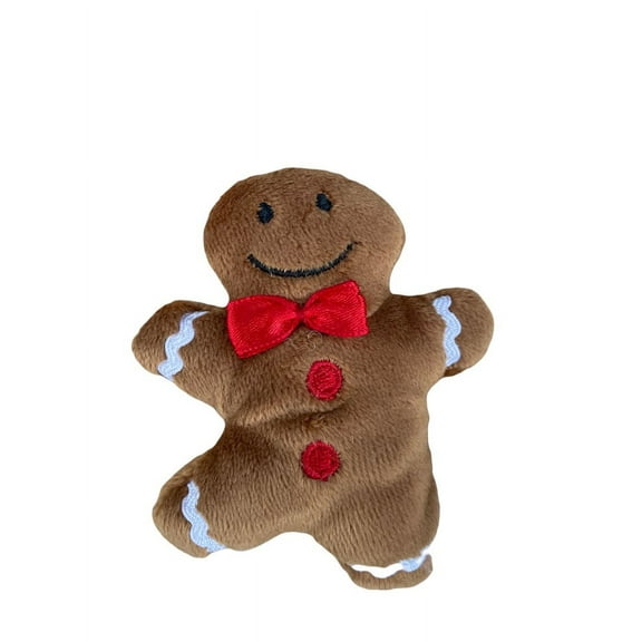 Magnet Plush - Gingerbread Man Plush With Red Bowtie by Ganz