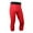 Red, variant on JIUKE Mens Capri Pants Workout Athletic Training Cropped Tights Gym Cycling 3/4 Leggings with Pockets