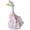 D, variant on 23 Inch Goose Outfit Pineapple Print, Lace Dress Bonnet 2-Piece Costume Set for Lawn Goose Statue, Spring Summer Garden Porch Decor