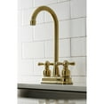 thumbnail image 2 of Kingston Brass KB497AXSB 4-Inch Bar Faucet, Brushed Brass, 2 of 3