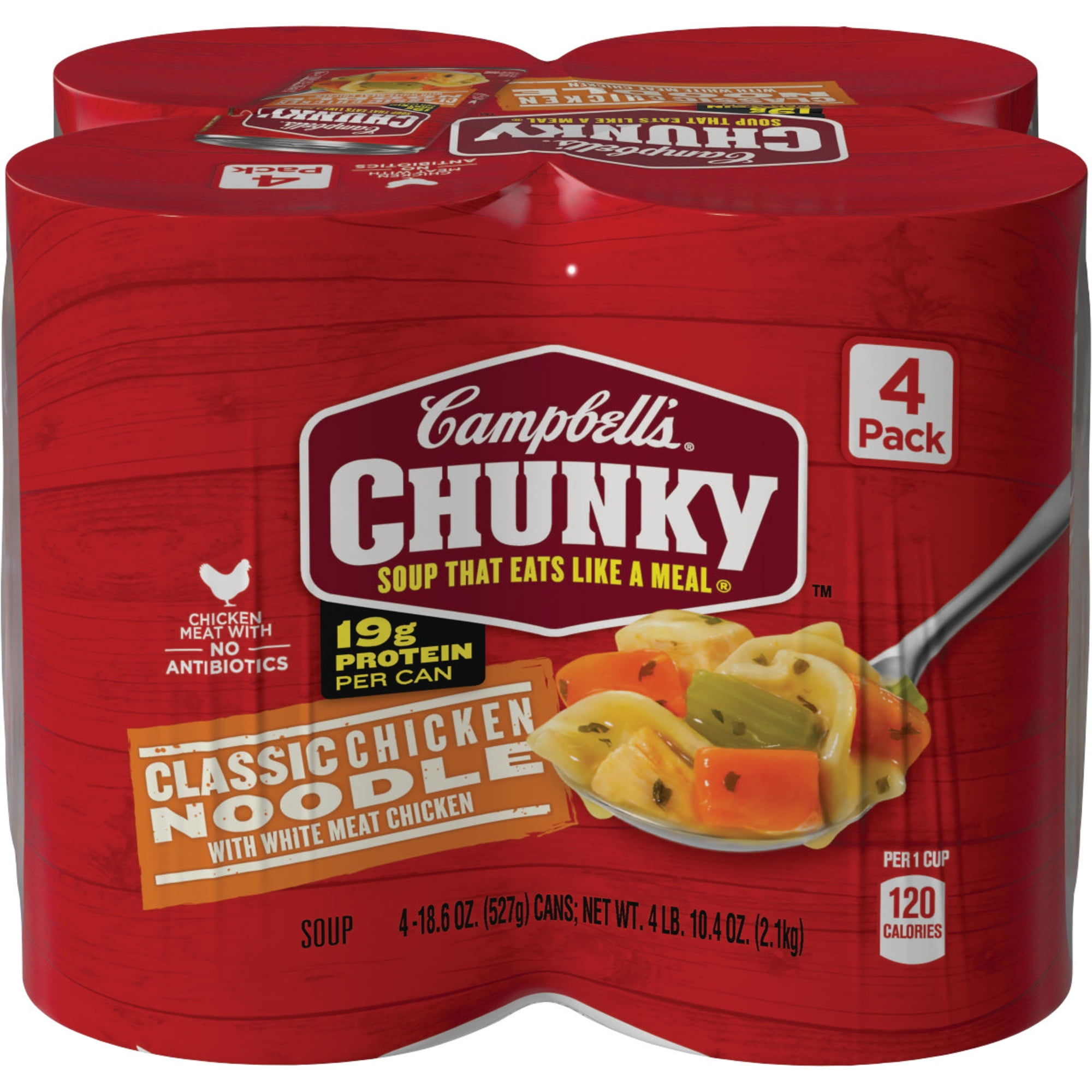 Campbell's Chunky Soup, Classic Chicken Noodle Soup, 18.6 Ounce Can