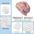 thumbnail image 3 of Beanie for Women Men, Cute Cartoon Cat Face Pink Soft Beanie Hats Winter Knit Caps Unisex Ski Hat, 3 of 5