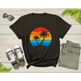 thumbnail image 5 of Palm Trees Sunset Sunrise Sea Ocean View Nature Flying Birds T-Shirt Palm Tree Lover Gift T Shirt for Men Women Kids Boys Girls Tshirt, 5 of 8