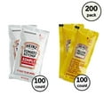 thumbnail image 2 of Heinz Simply Tomato Ketchup + Yellow Mustard Single Serve Packets l Pack of 200, 2 of 6