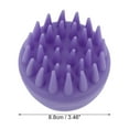 thumbnail image 3 of Unique Bargains 1 Pc Handheld Hair Shampoo Brush for Head Massage 3.46"x3.46" Purple, 3 of 6
